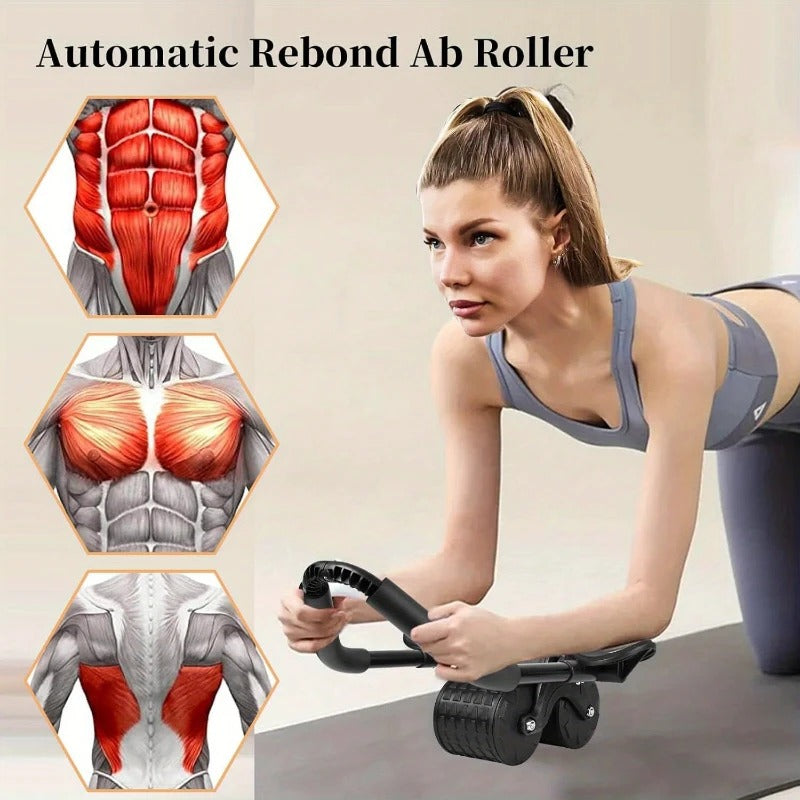 Automatic Rebound Abdominal Exercise Roller Wheel