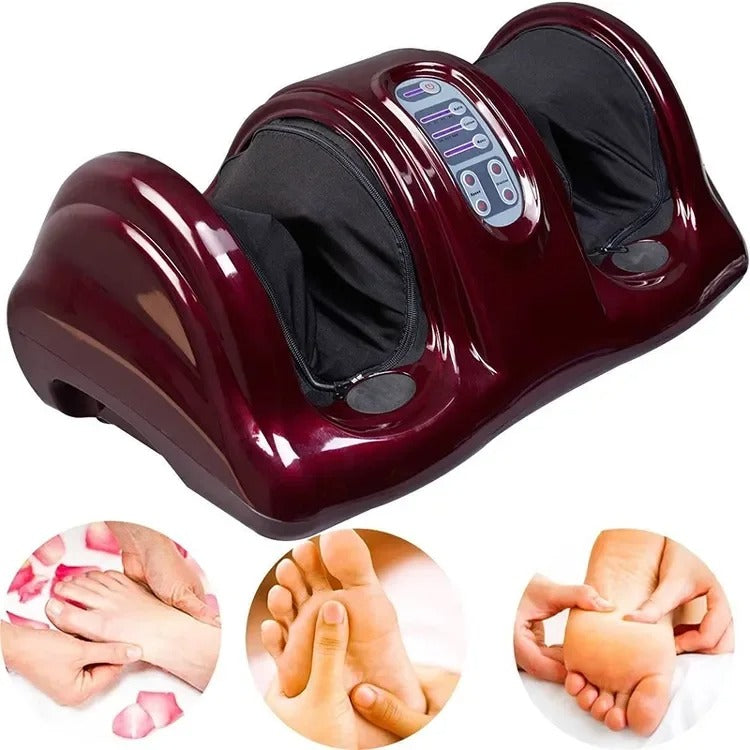 Advanced Foot and Calf Massager Machine with Heat, 3D Kneading Shiatsu Roller, Air Compression SPA, Remote Control