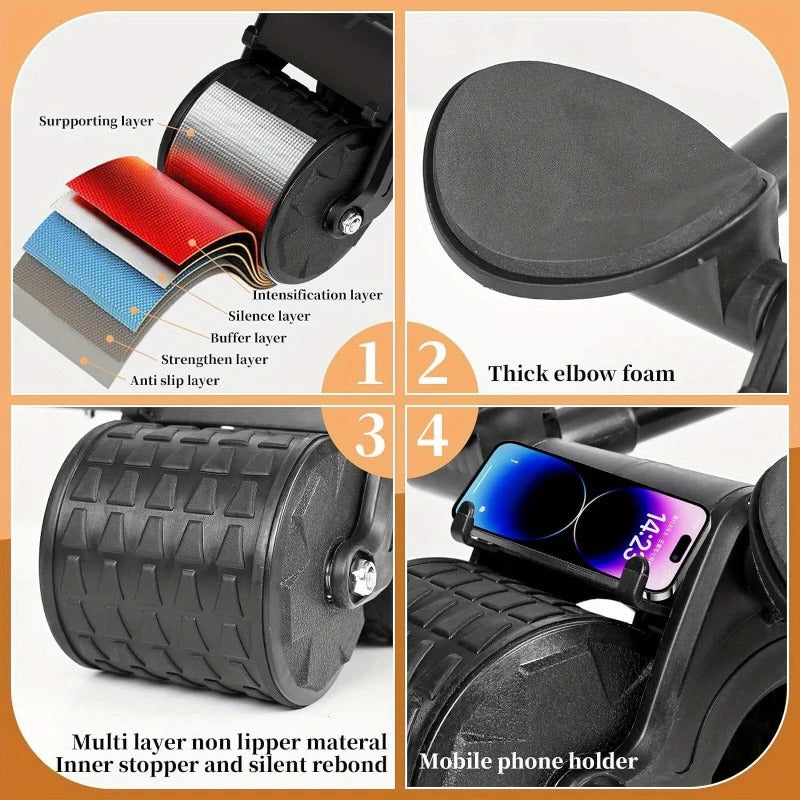 Automatic Rebound Abdominal Exercise Roller Wheel